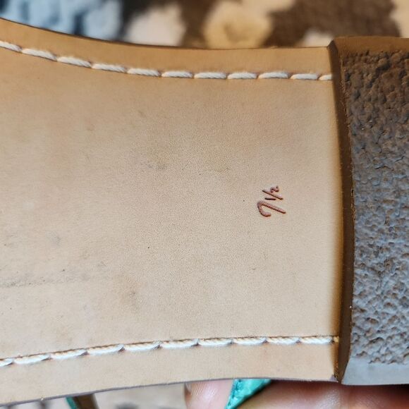 Sam Edelman Blue and Brown Sandals with Strappy Design - Picture 5 of 5